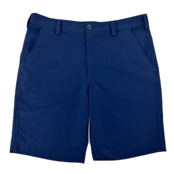 Under Armour Shorts Men's 36 Blue‎ Flat Front Hybrid Golf - Picture 1 of 9